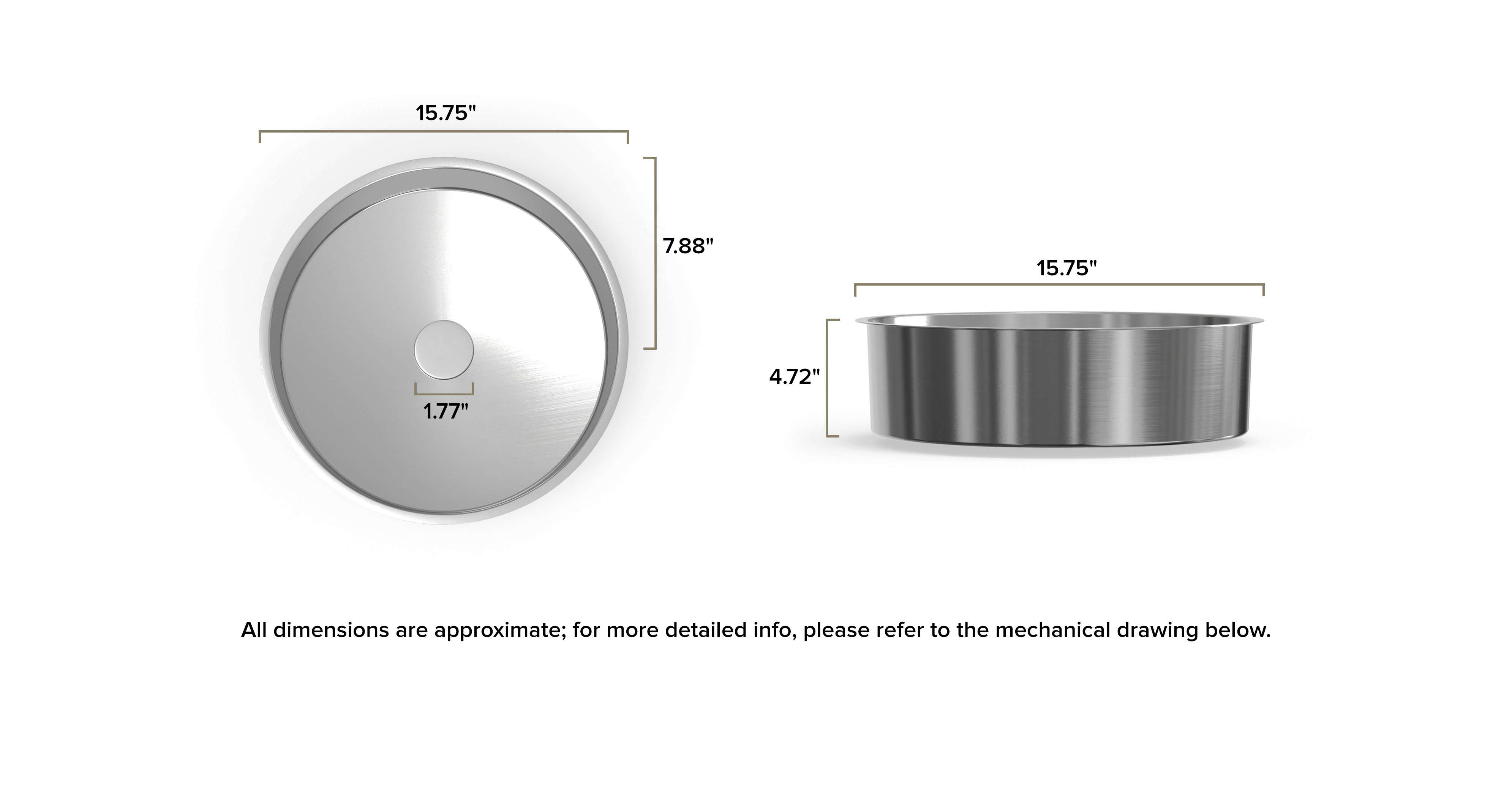 Stainless Steel Sink ES-UB-01-M-BS