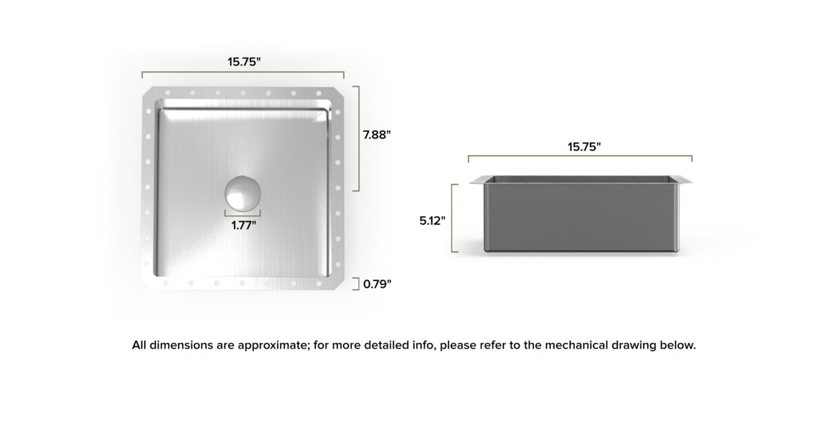 Stainless Steel Sink ES-UB-02-BS