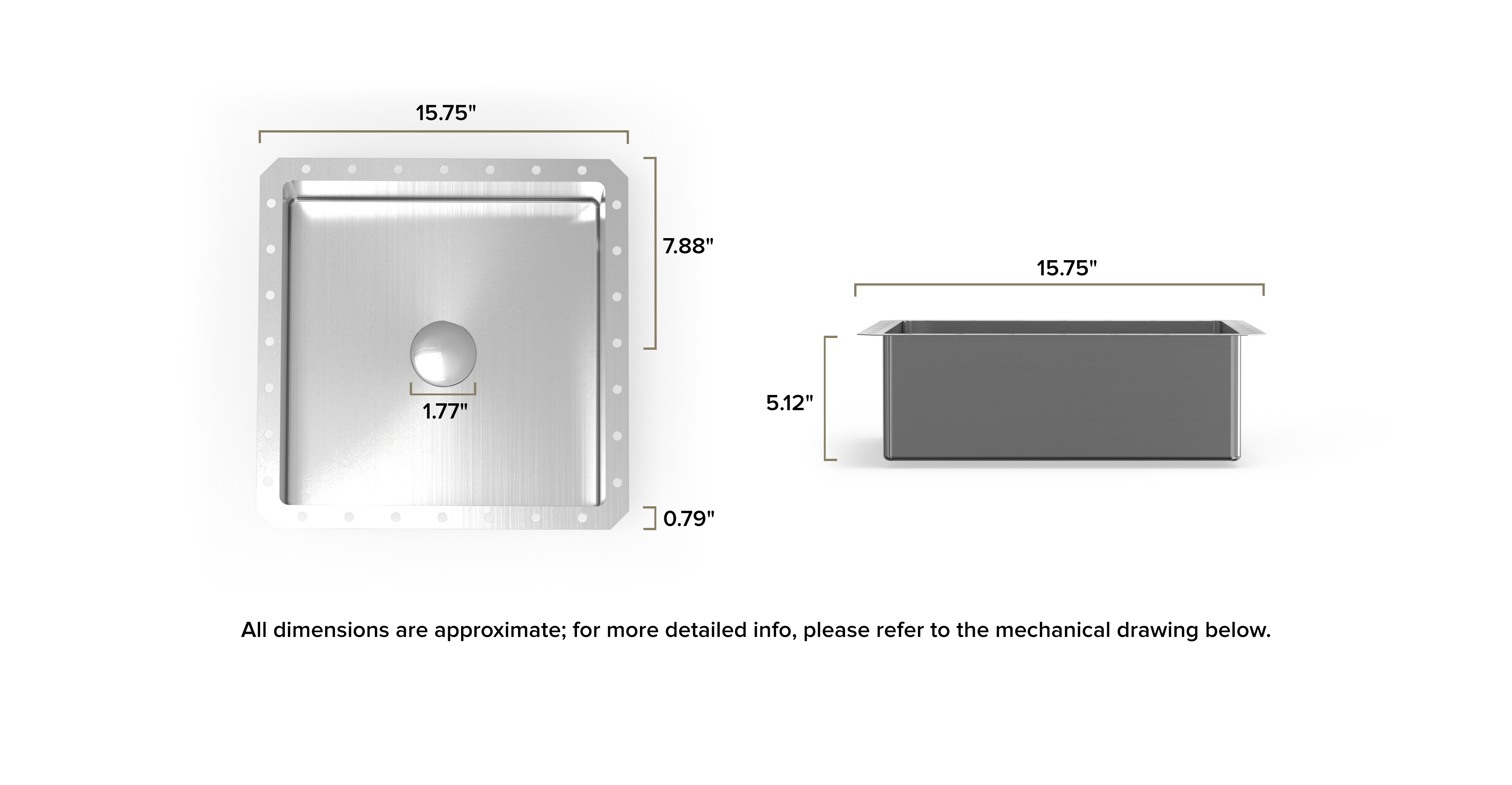 Stainless Steel Sink ES-UB-02-BS