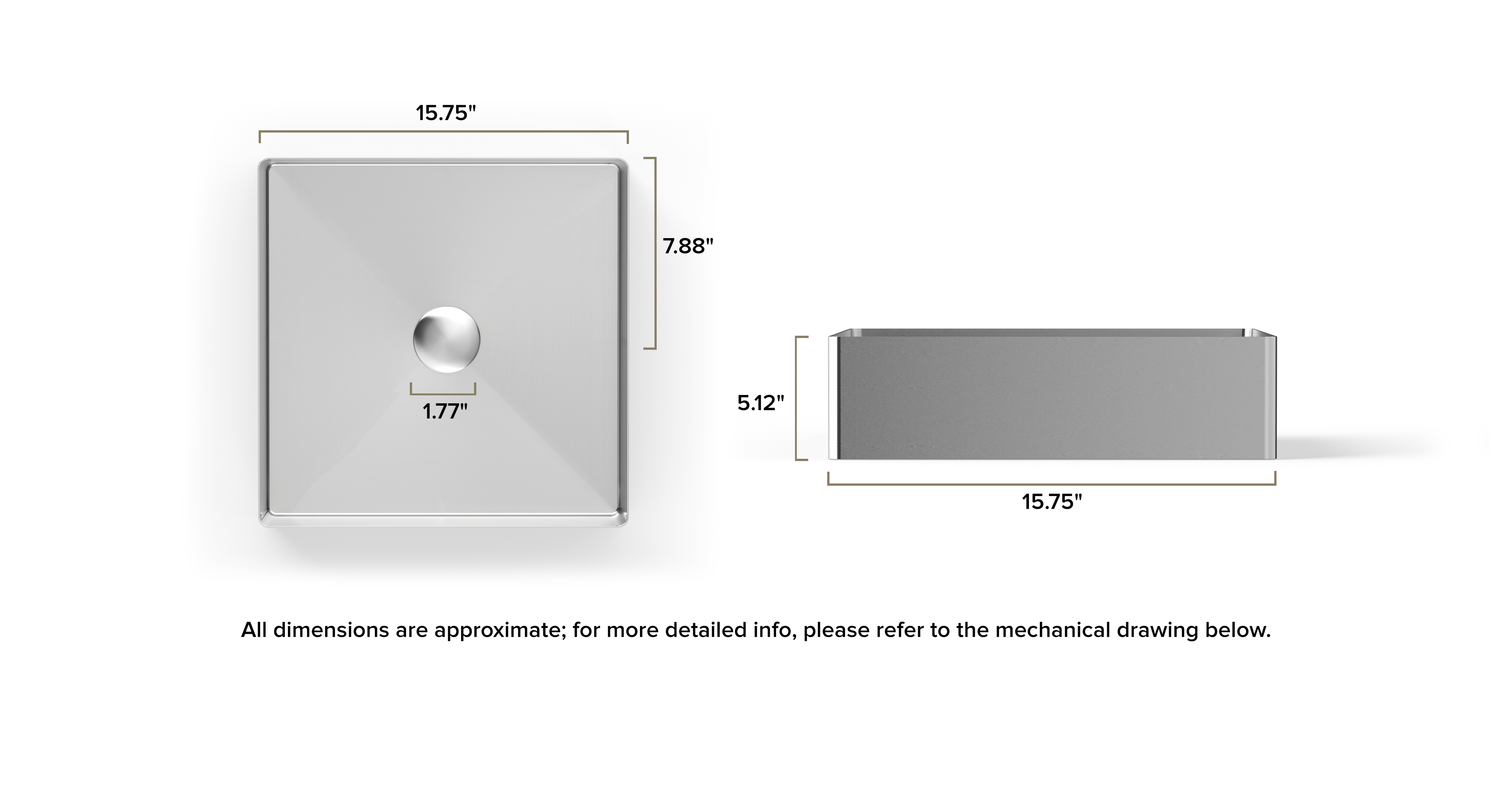 Stainless Steel Sink ES-UB-02-BS