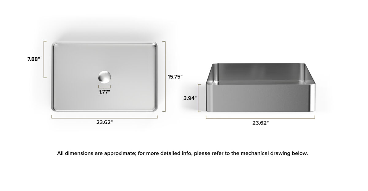 Stainless Steel Sink ES-WB-600-BS