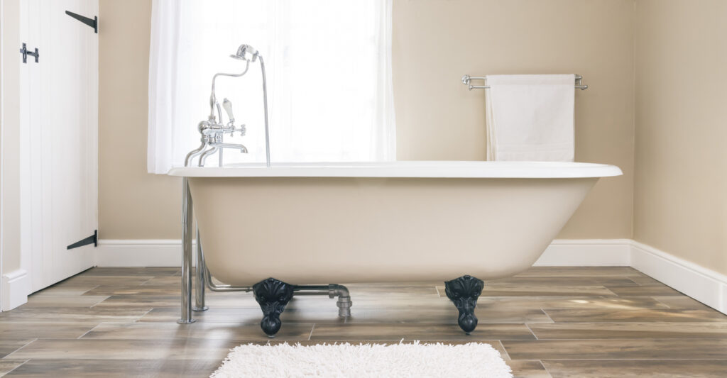 Short Bath Mat for Refinished Tub