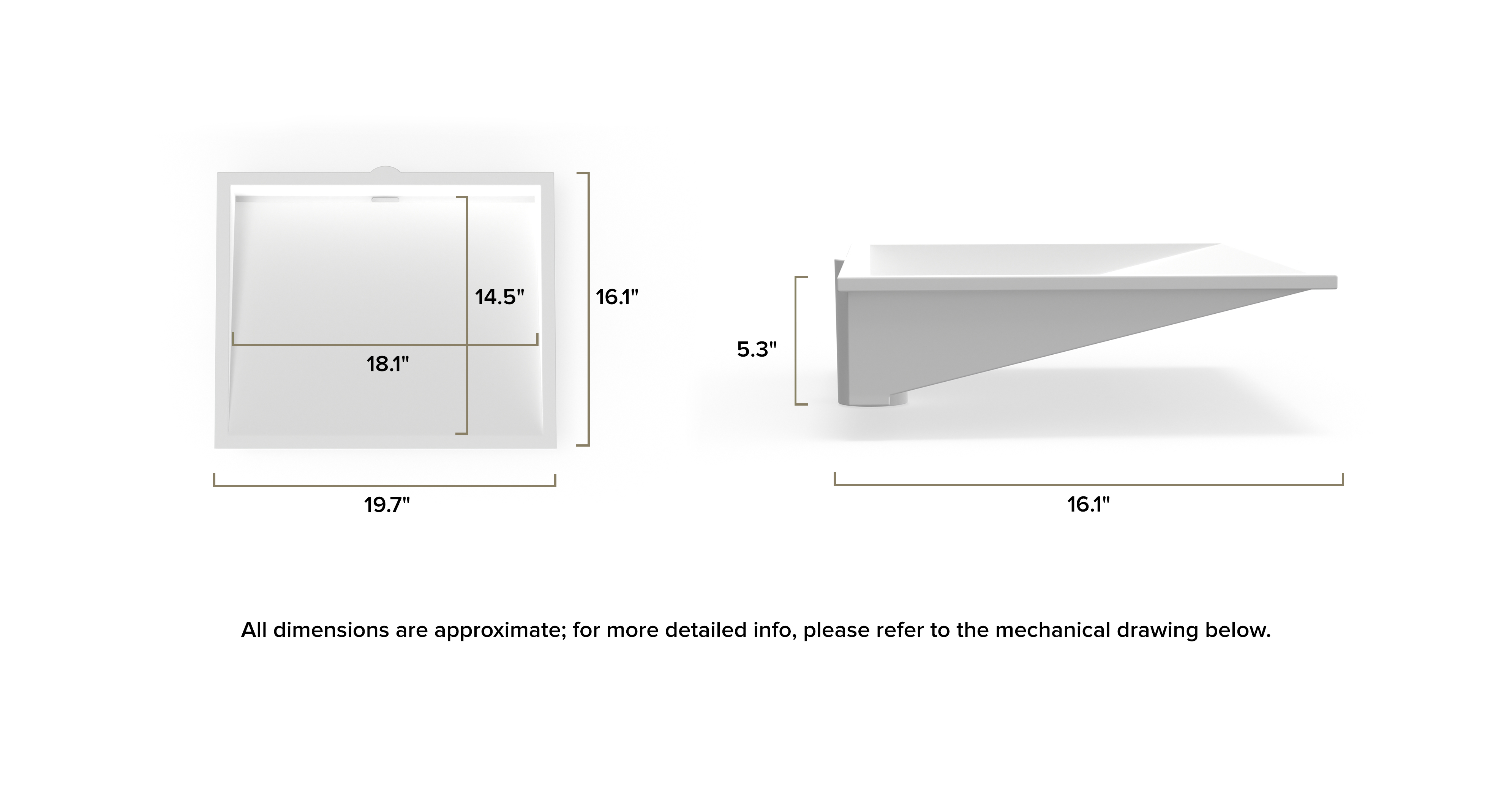 Undermount Ramp Sink UB-04-M