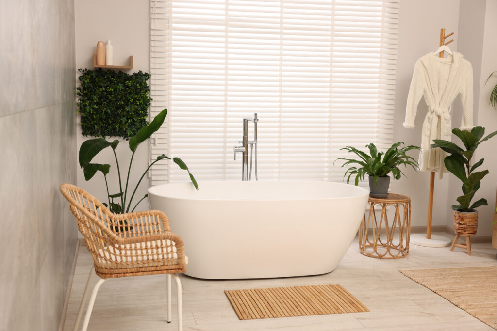 bamboo bath mat