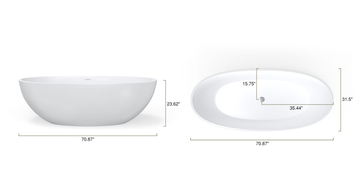 Freestanding Bathtub BW-10-XL