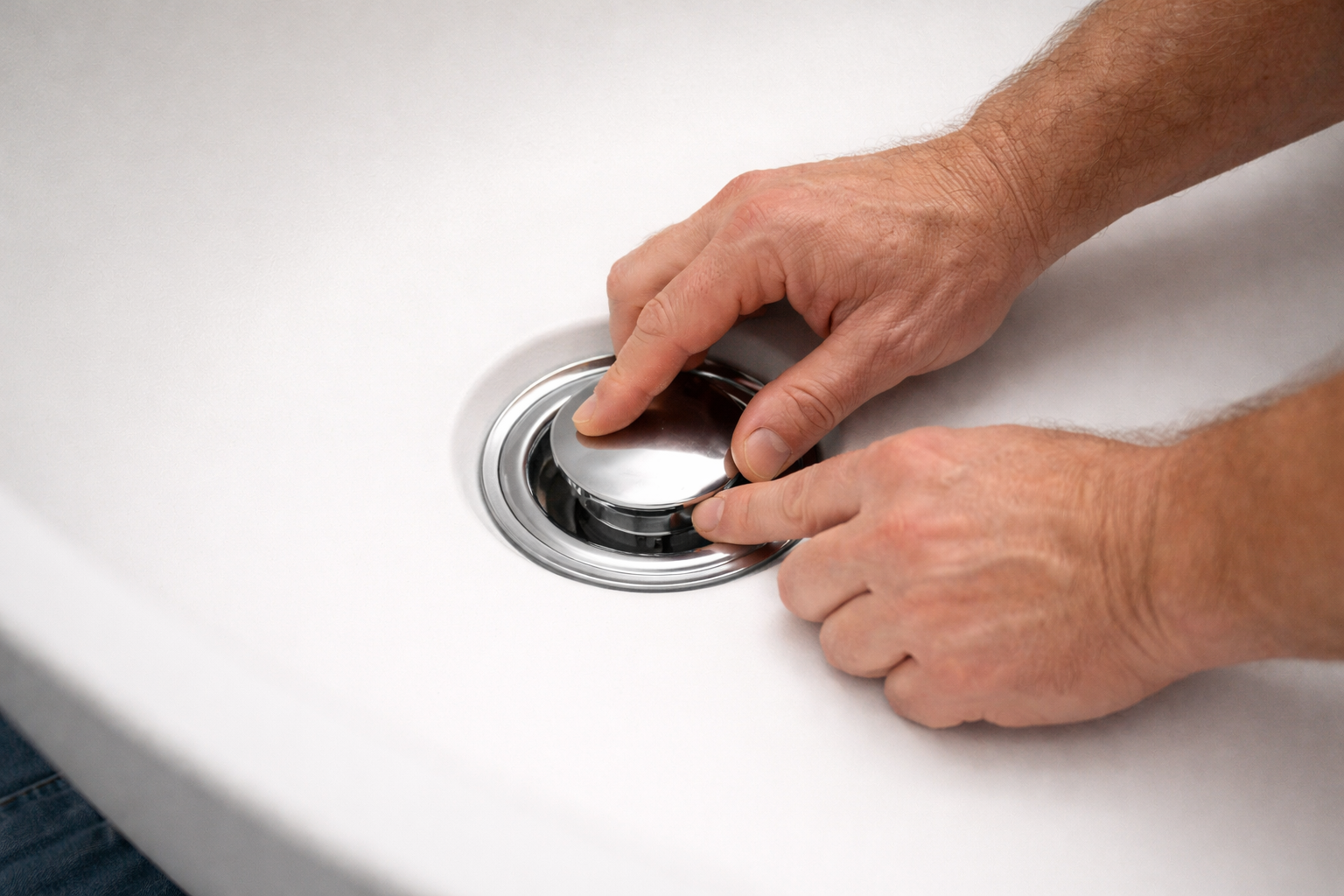 Installing an EZ drop-in drain on a Badeloft freestanding bathtub