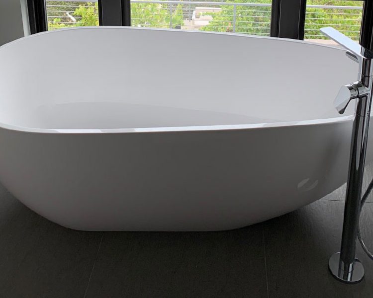 White Egg Shaped Bathtub