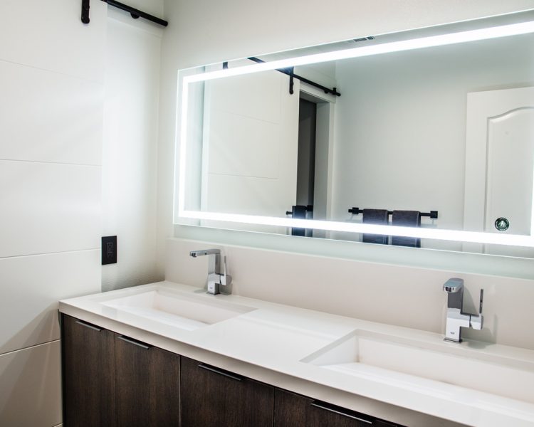 Two Sinks with mirror