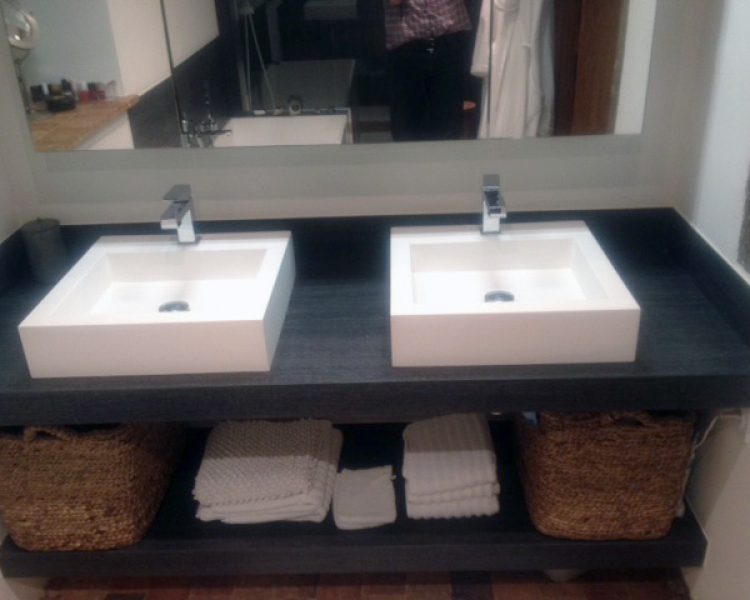 Small Countertop Sink Model WB05SBLK Badeloft USA