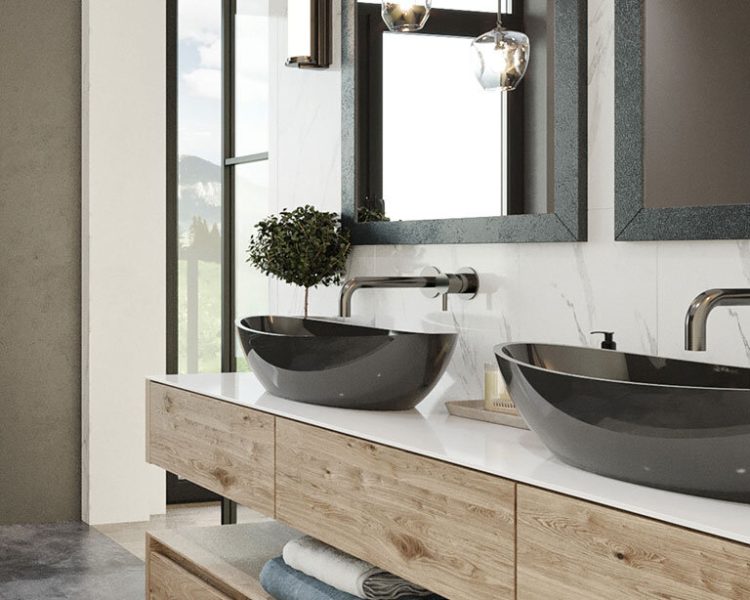 WB-03-Gloss Black Countertop Sink